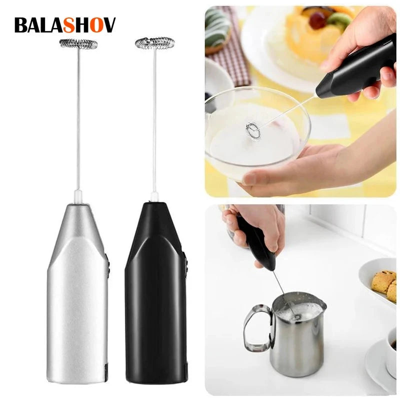 Wireless Handheld Milk Frother - Electric Coffee & Egg Whisk Mixer