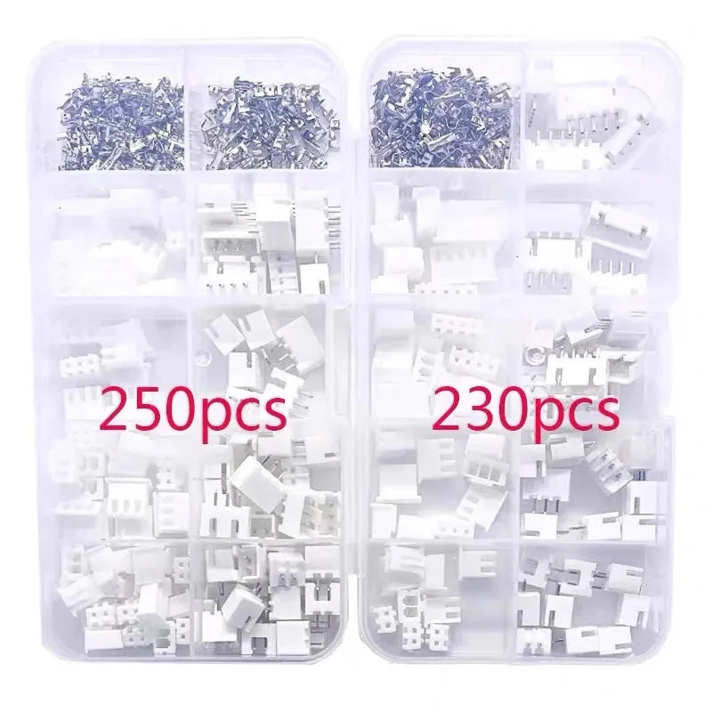 XH2.54 Connector Kit – 2-5 Pin Male & Female Terminal Housing Set