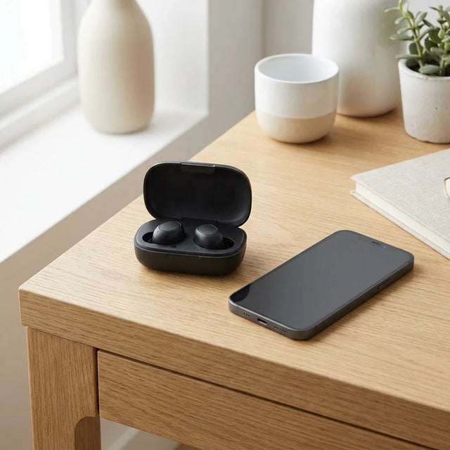 Wireless Earbuds - Bluetooth 5.1 Touch Control Earphones with Charging Case, IPX5 Waterproof, HD Mic & Long Battery Life
