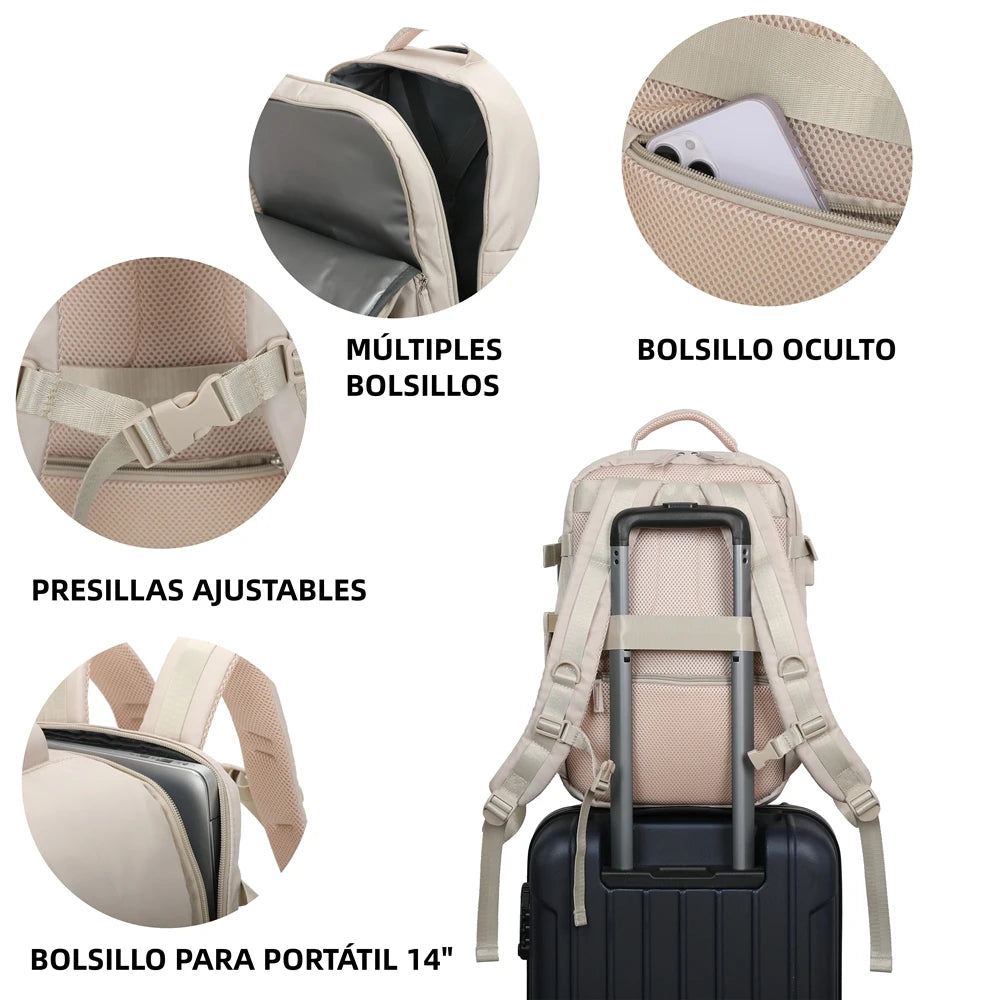 Ryanair Approved Cabin Backpack 40x20x25cm – 20L Waterproof Travel Bag with USB Charging Port