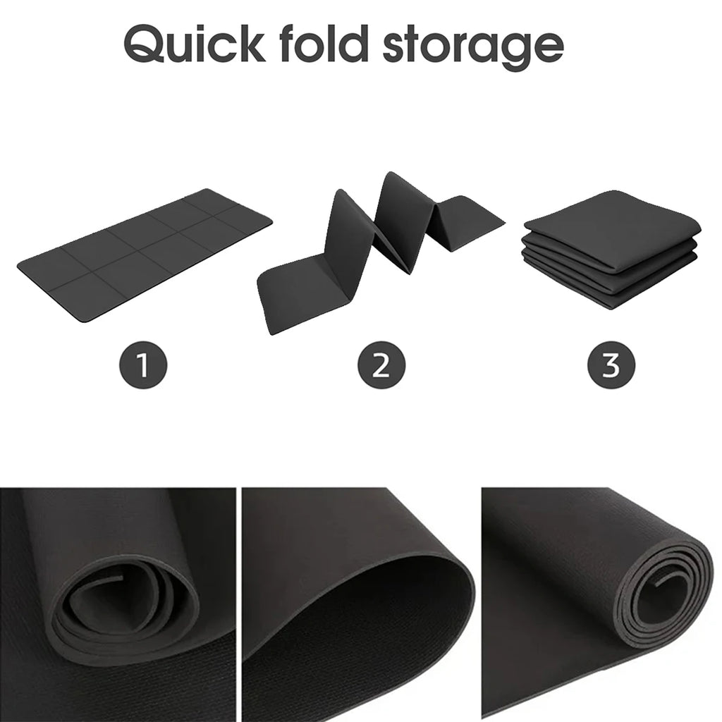 Non-Slip Yoga Mat - 4mm Eco-Friendly EVA Exercise Mat for Yoga, Pilates & Fitness