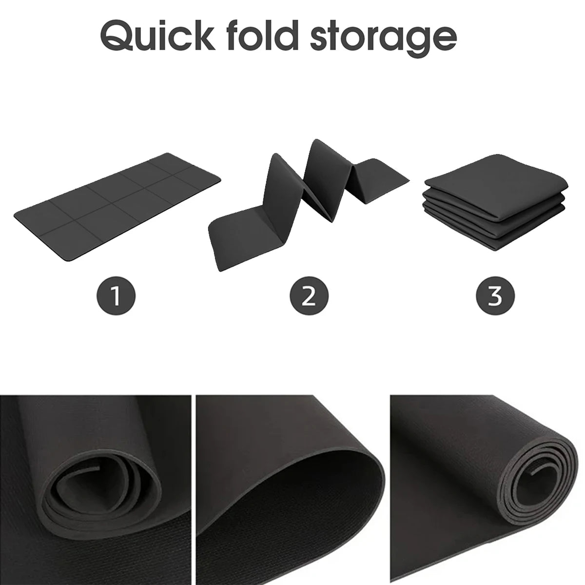 Non-Slip Yoga Mat - 4mm Eco-Friendly EVA Exercise Mat for Yoga, Pilates & Fitness