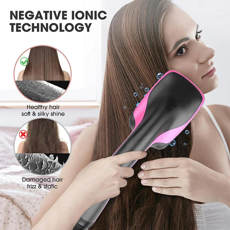 One-Step Hot Air Brush - Professional Hair Dryer & Volumizer Styler