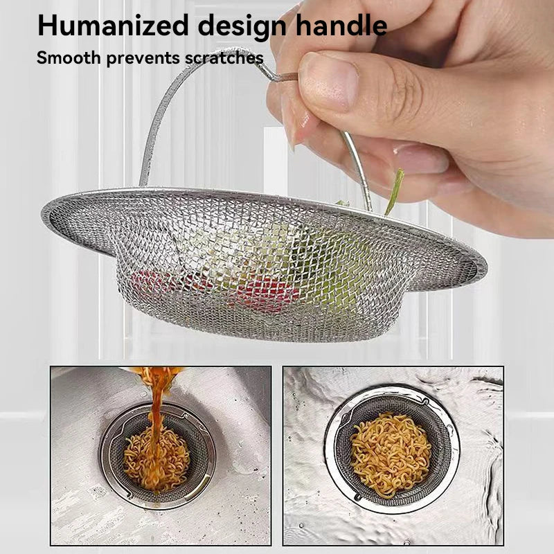 Stainless Steel Bathtub & Shower Drain Hair Catcher Stopper