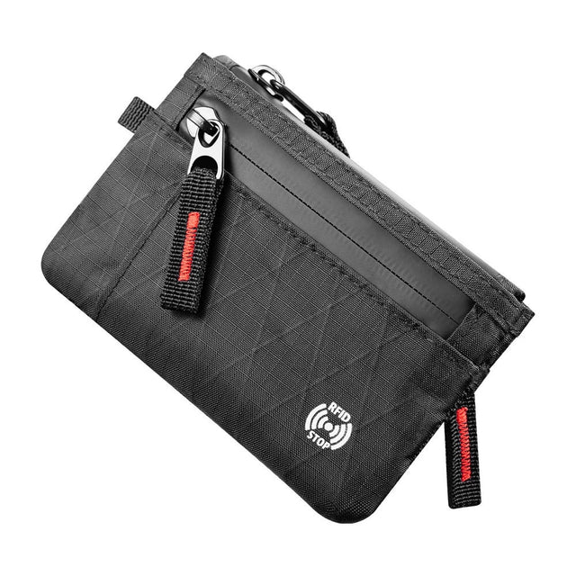 Slim RFID-Blocking Anti-Theft Wallet – Unisex Zip Coin Purse & Card Holder