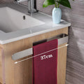 Self-Adhesive Stainless Steel Towel Rack, No-Drill Bathroom Storage