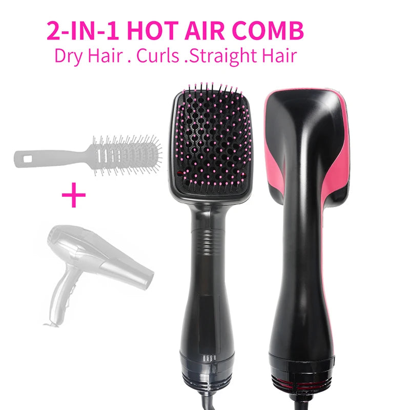 One-Step Hot Air Brush - Professional Hair Dryer & Volumizer Styler