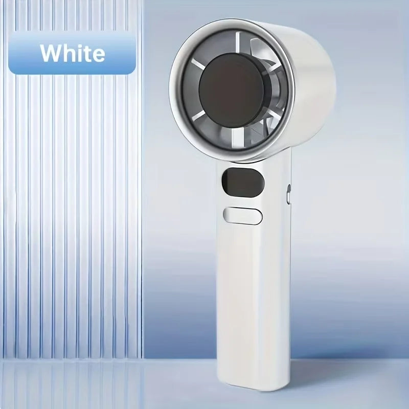 Mini Handheld Fan – Silent, Rechargeable, 4-Speed Portable Cooling